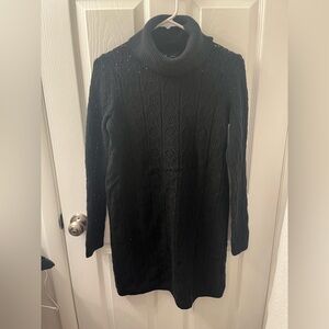 NWOT GAP Black Cowl Neck Sweater dress